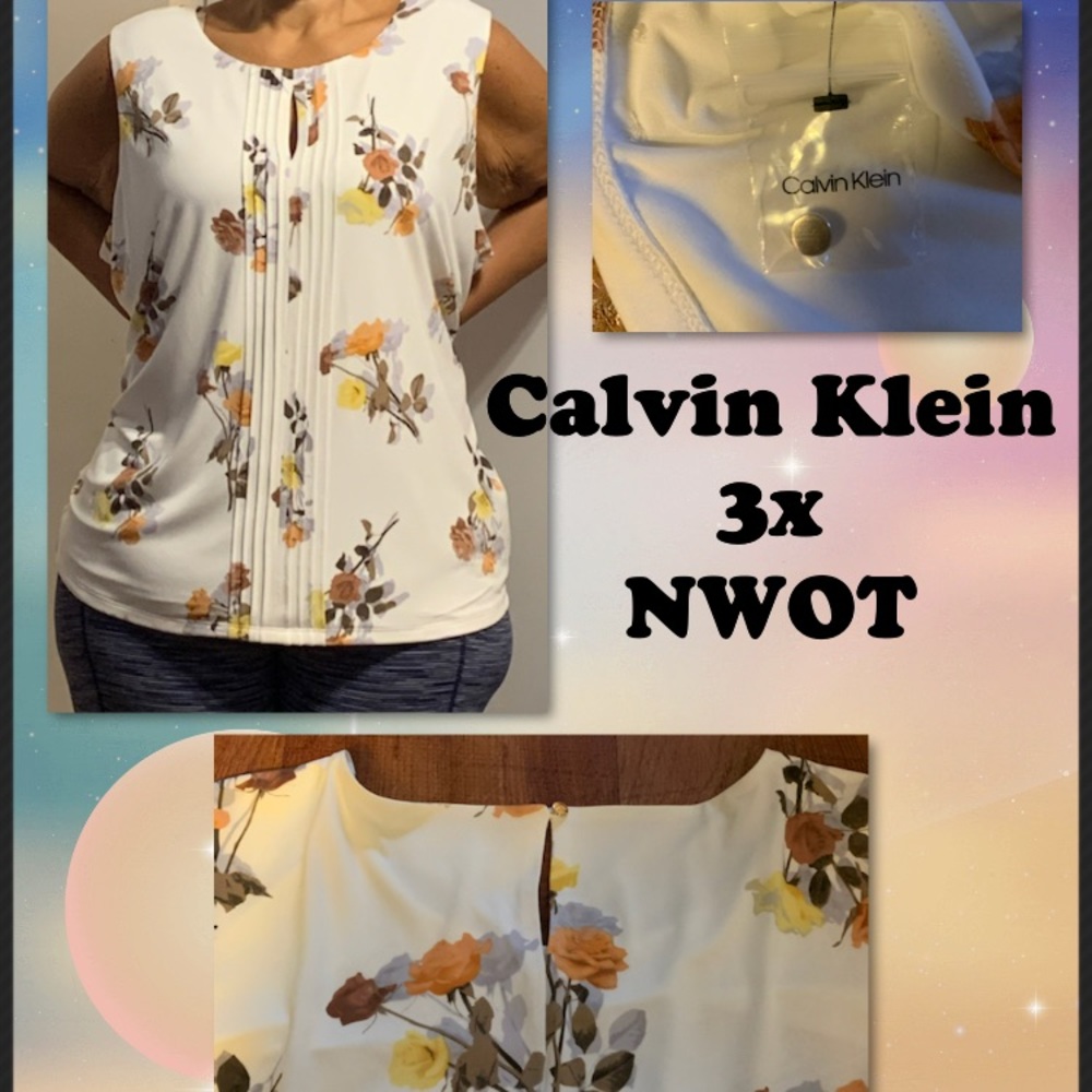 Calvin Klein floral top